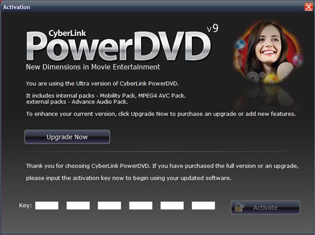 CyberLink PowerDVD Ultra 9 + Advance Audio Pack